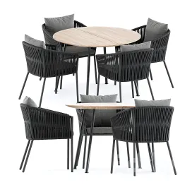 Porto dining chair by burkedecor agave table by ethimo